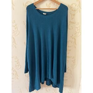 Eileen Fisher Ladies 2X Teal Sweater